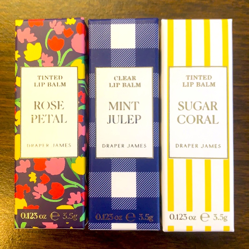 Draper James Set of 3 Lip Balms